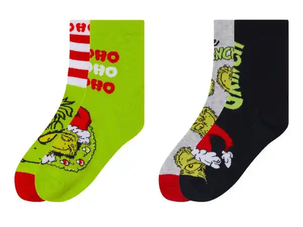 Bild 1 von Kinder Kleinkinder Socken »Grinch«, 2 Paar, mit Baumwolle