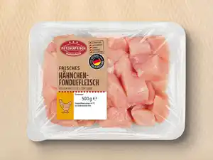 Metzgerfrisch Frisches Hähnchen-Fonduefleisch,  500 g