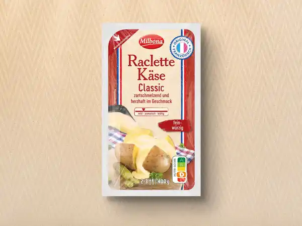 Bild 1 von Milbona Raclette Käse Classic,  400 g