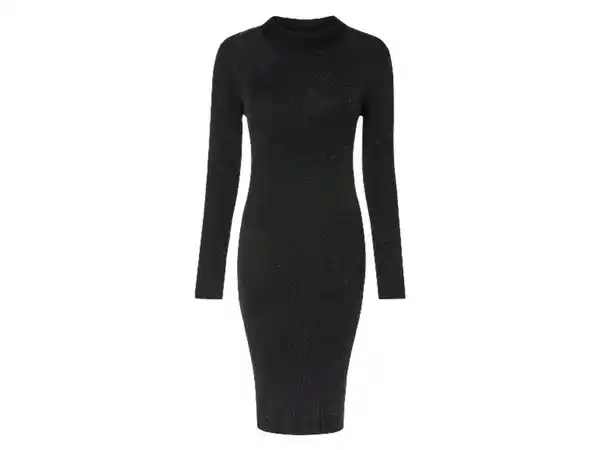 Bild 2 von esmara® Damen Geripptes Strickkleid mit edlem Glitzereffekt