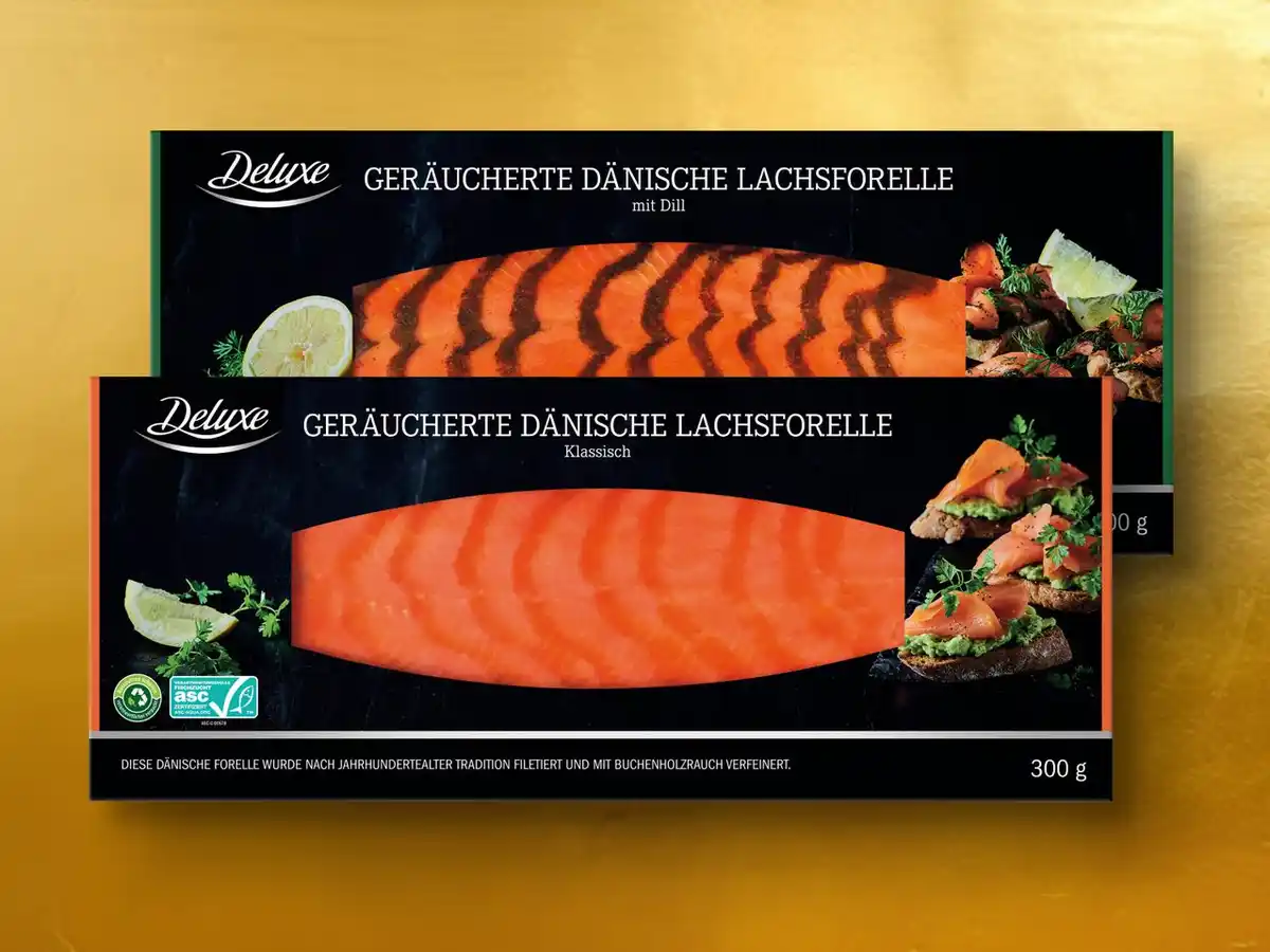 Bild 1 von Deluxe ASC Geräucherte Dänische Lachsforelle,  300 g