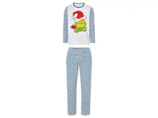 Bild 2 von Herren Pyjama »Grinch«, aus reiner Baumwolle