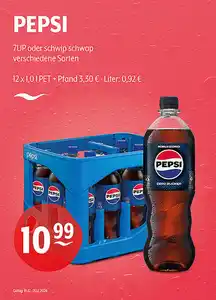 PEPSI 7UP oder schwip schwap verschiedene Sorten