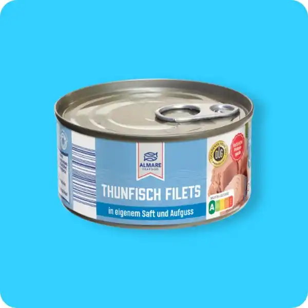 Bild 1 von ALMARE Thunfischfilet, In eigenem Saft und Aufguss