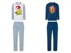 Herren Pyjama »Grinch«, aus reiner Baumwolle