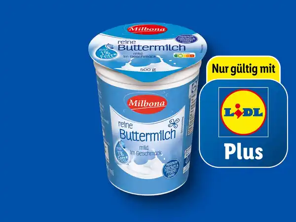 Bild 1 von Milbona Reine Buttermilch,  500 g