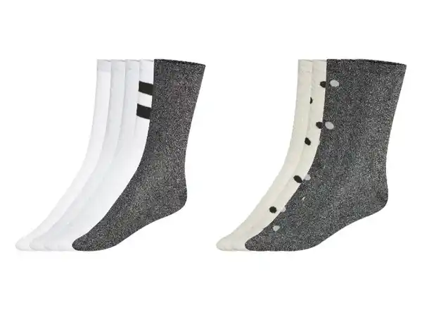 Bild 1 von esmara® Damen Socken, 5 Paar, mit Glitzereffekt