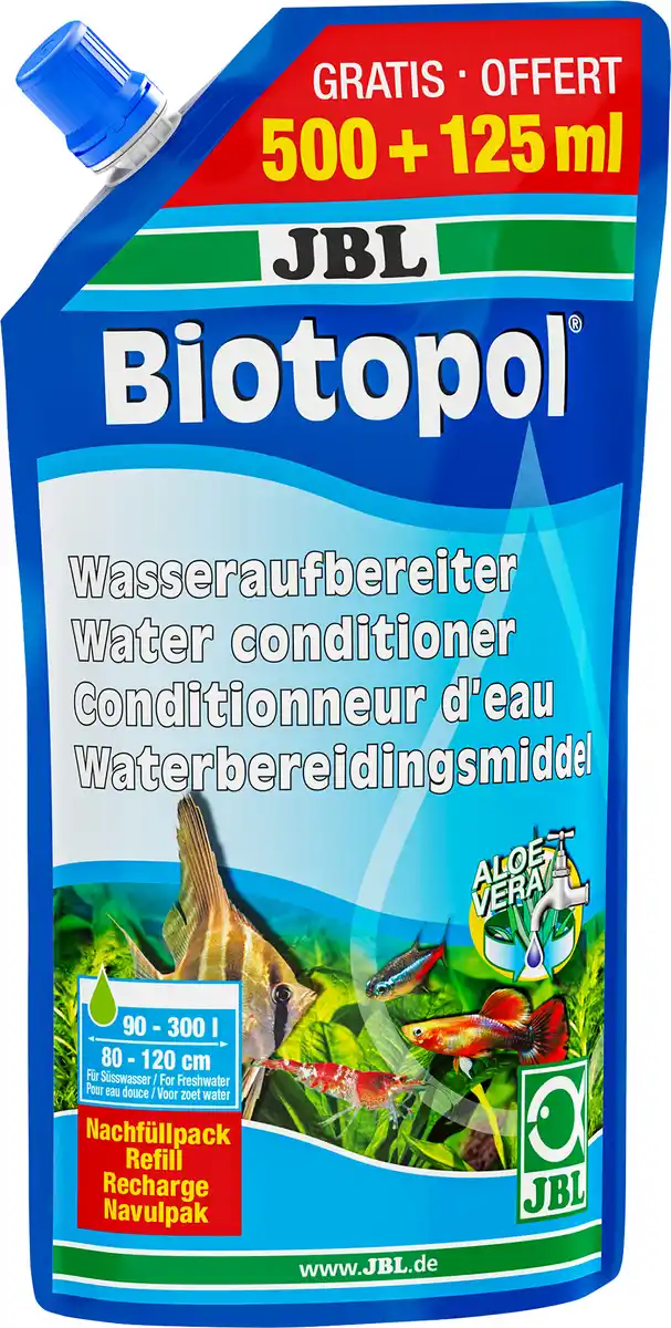 Bild 1 von JBL Biotopol Nachfüllpack 500125ml blau
