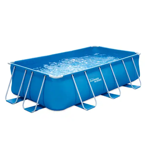 Bild 1 von Summer Waves PoolActive Frame Rectangular Pool 4 x 2 x 1 m, inkl. Pumpe