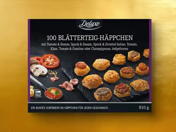 Bild 1 von Deluxe 100 Blätterteig-Häppchen,  910 g