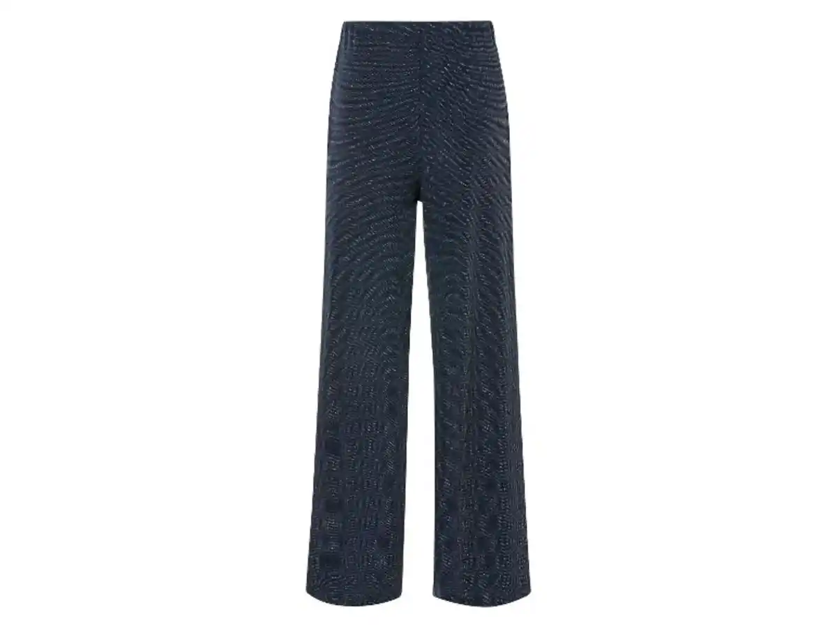 Bild 4 von esmara® Damen Wide-Leg-Hose mit edlem Glitzereffekt