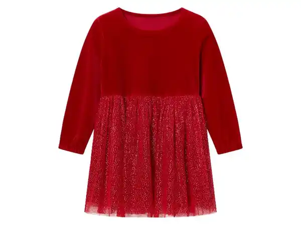 Bild 2 von lupilu® Kinder Kleid, aus weicher Velours-Qualität