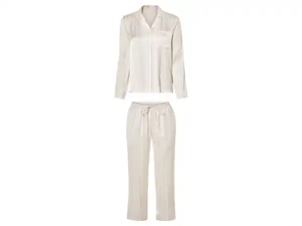 Bild 2 von esmara® Damen Satin-Pyjama, 2-teilig, aus edler, fließender Satin-Qualität