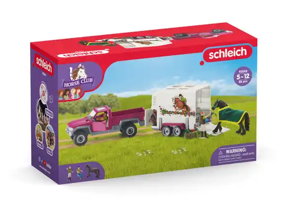 Bild 1 von Schleich 42346 Horse Club Spielset »Pick-up mit Pferdeanhänger«