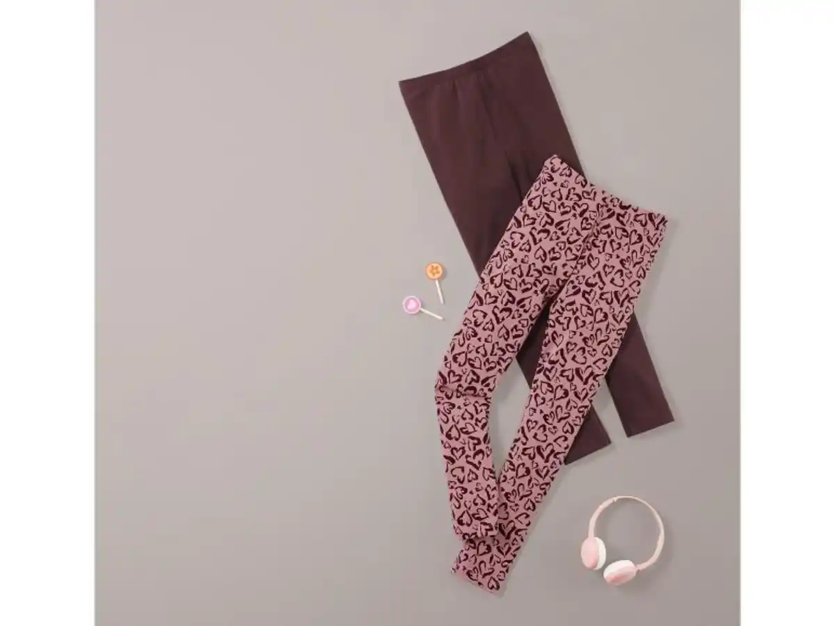 Bild 3 von pepperts!® Kinder Leggings, 2 Stück, hoher Baumwollanteil