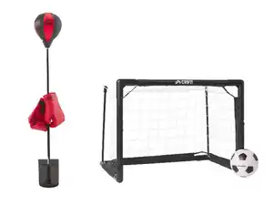 CRIVIT Boxset / Mini-Fußballtor mit Ball, inkl. Montagematerial