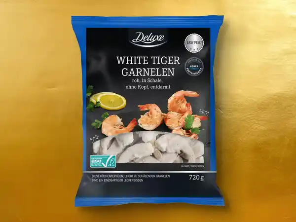 Bild 1 von Deluxe ASC White Tiger Garnelen,  800 g