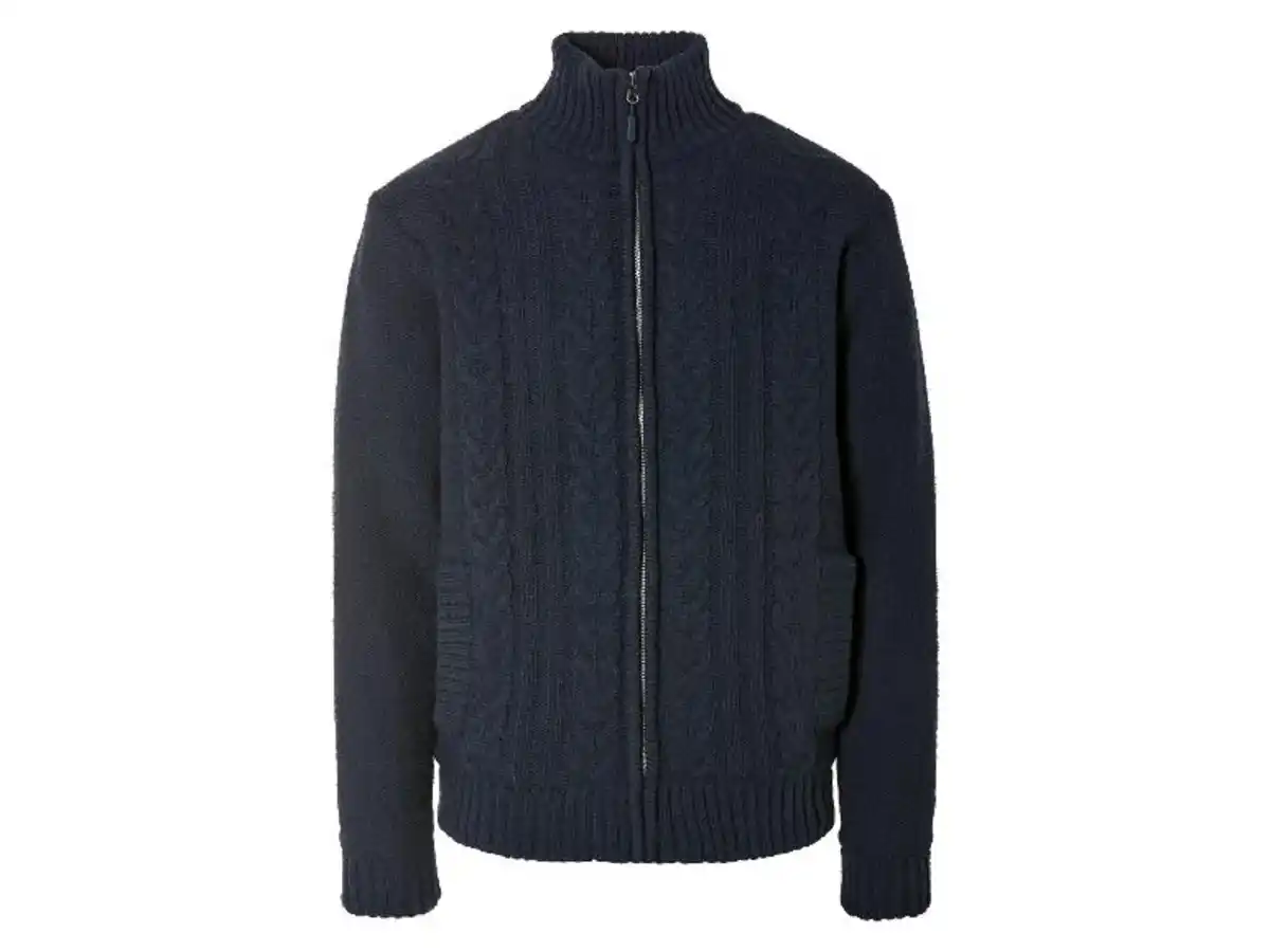 Bild 2 von LIVERGY® Herren Grobstrickjacke, mit Zopfstrickmuster