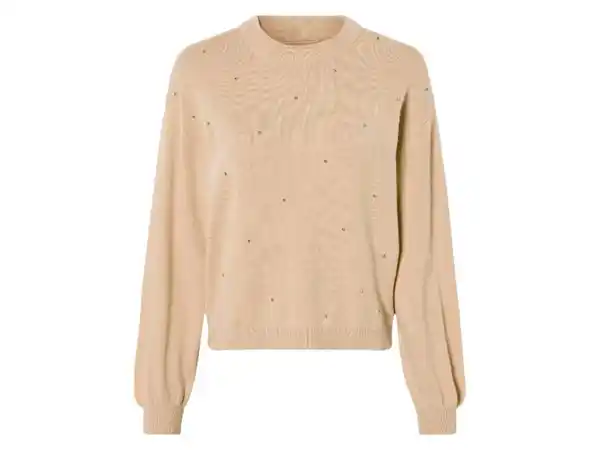 Bild 2 von esmara® Damen Strickpullover, mit aufgesetzten Silberperlen