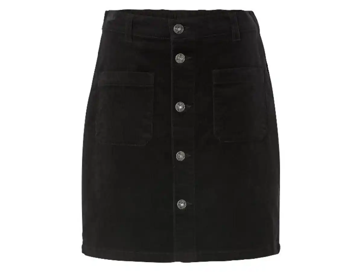 Bild 2 von esmara® Damen Cord-Minirock, mit teilelastischem Gummizugbund