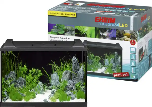 Bild 1 von Eheim Aquarienset aquaproLED 84 schwarz - 84 L