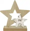 Bild 1 von TrendLine Holzstern 15 x 5 x 15,5 cm mit Muster