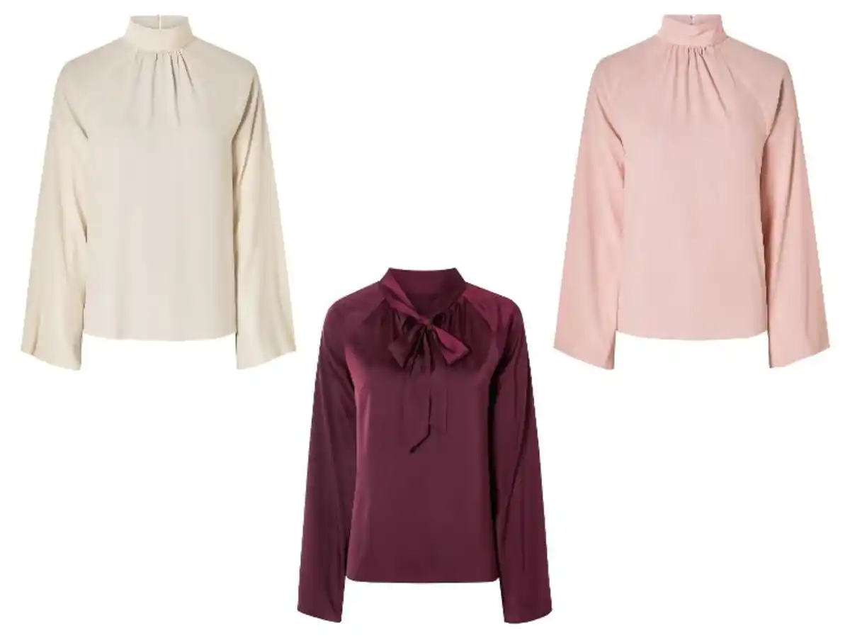 Bild 1 von esmara® Damen Bluse, mit Raglanärmeln