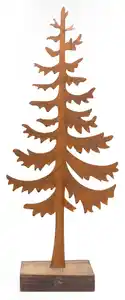 TrendLine Dekofigur Metall Tannenbaum 64 x 26 cm rost