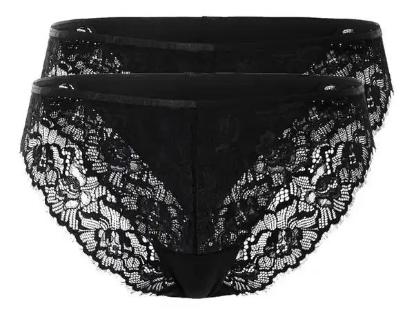 Bild 2 von esmara® Damen Minislips, 2 Stück, mit Spitze