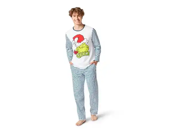 Bild 4 von Herren Pyjama »Grinch«, aus reiner Baumwolle