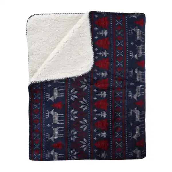 Bild 3 von HOME CREATION Fleece-Sherpa-Decke