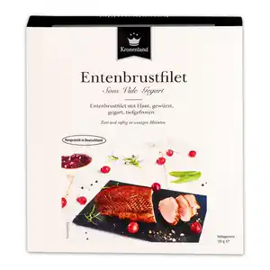 Kronenland Entenbrustfilet Sous-vide gegart