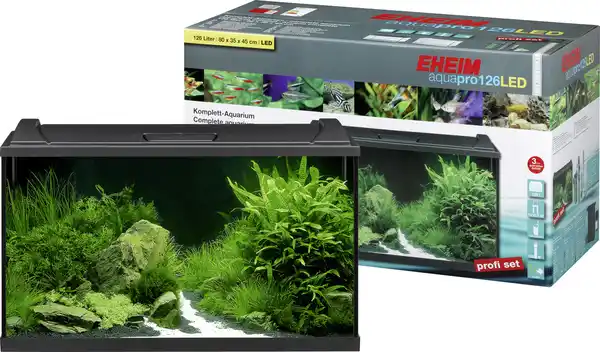 Bild 1 von Eheim Aquarienset aquaproLED 126 schwarz - 126 L