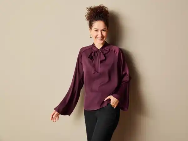 Bild 3 von esmara® Damen Bluse, mit Raglanärmeln