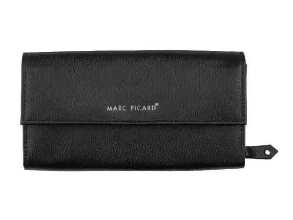 Bild 4 von Geldbeutel aus echtem Leder, schwarz