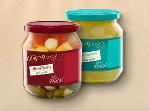 Mixed Pickles/Silberzwiebeln,  580 ml