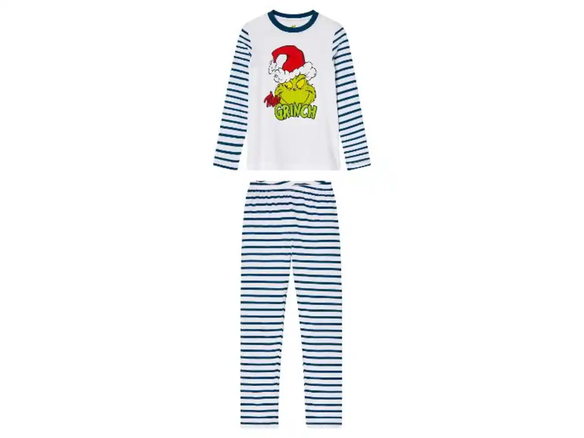 Bild 2 von Kleinkinder/Kinder Pyjama »Grinch«, reine Baumwolle