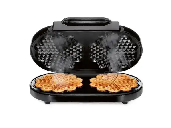 Bild 3 von SILVERCREST® KITCHEN TOOLS Doppel-Waffeleisen, mit Backplatte aus hochwertigem Aluminium-Druckguss