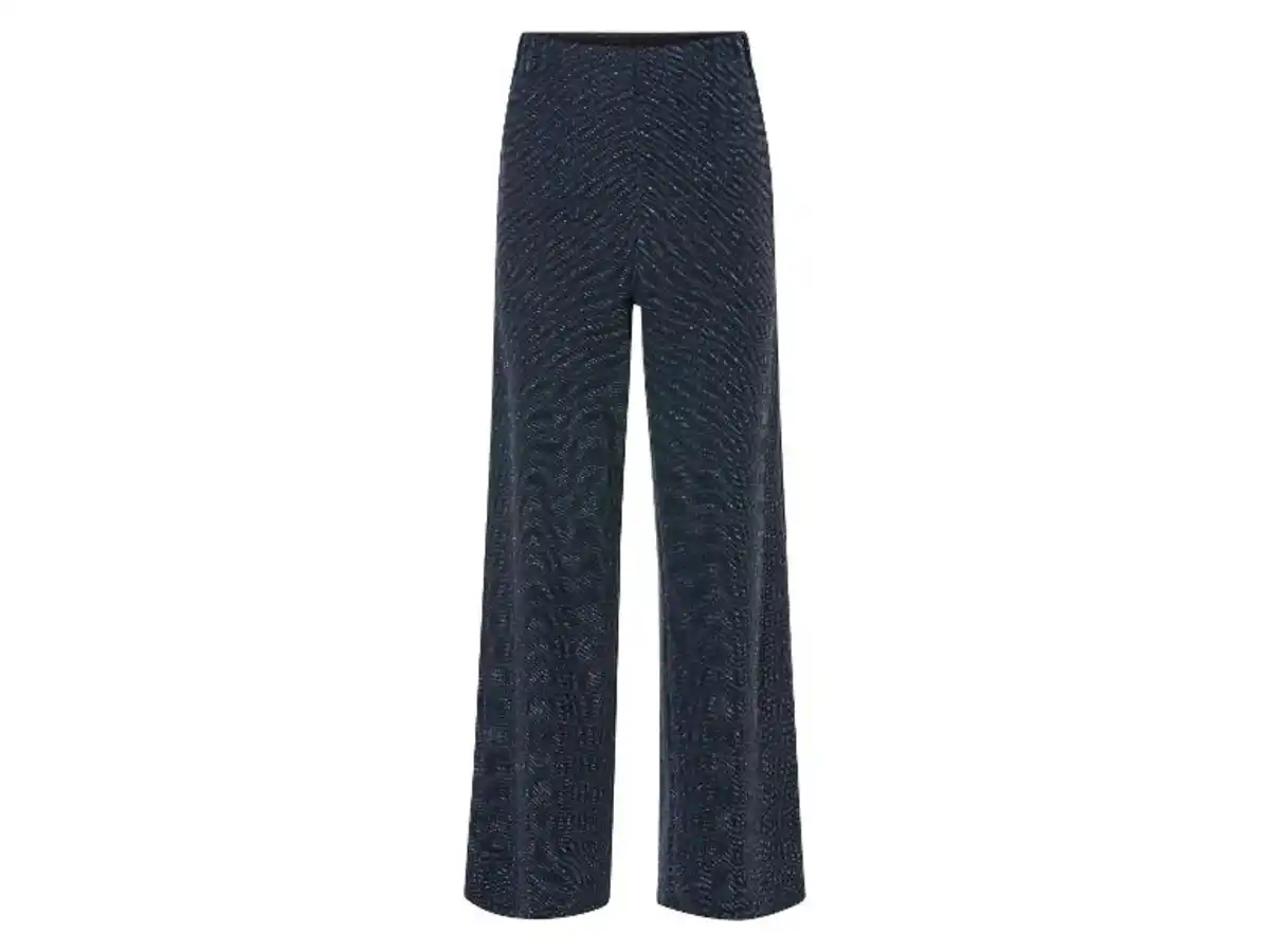 Bild 2 von esmara® Damen Wide-Leg-Hose mit edlem Glitzereffekt