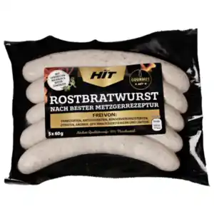 HIT Gourmet / Mischau Rostbratwurst pur free / Currywurst 36