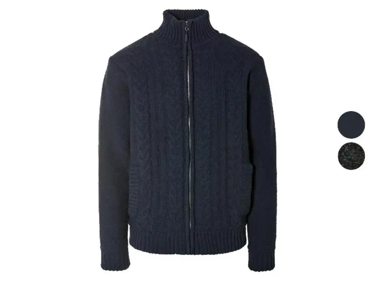 Bild 1 von LIVERGY® Herren Grobstrickjacke, mit Zopfstrickmuster