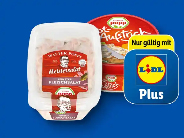 Bild 1 von Popp Feinkost Fleischsalat/Brotaufstrich