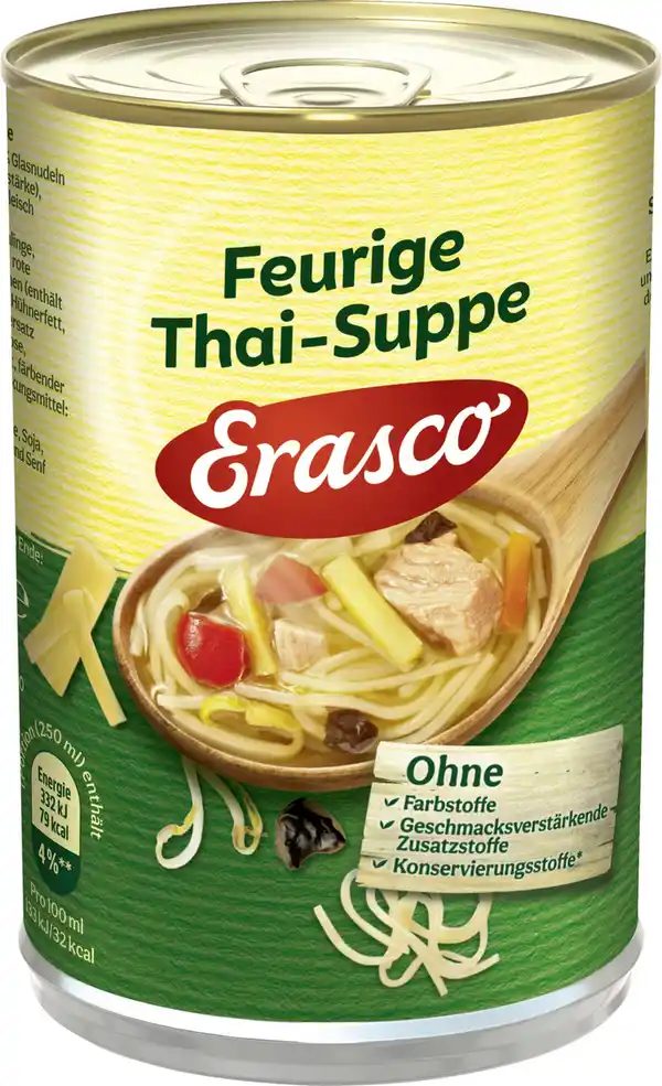 Bild 1 von Erasco Feurige Thai-Suppe 390ML