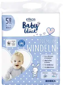 EDEKA elkos Baby Glück Windeln Gr.5 Junior 36ST