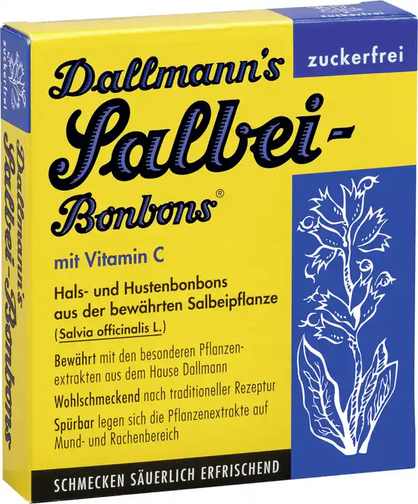 Bild 1 von Dallmann's Salbei-Bonbons ohne Zucker 37 g