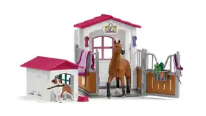 Schleich 72218 - Horse Club - Pferdebox mit Hundehütte