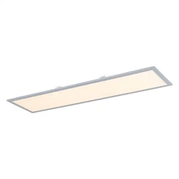 Bild 1 von LED-Panel-Leuchte, 100 x 25 cm, silber – Energieeffizienzklasse E