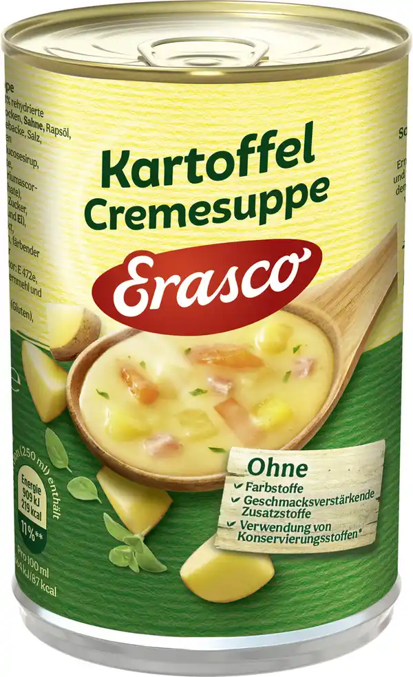 Bild 1 von Erasco Kartoffel Cremesuppe 390ML