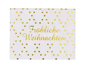 Geschenbox Weihnachten Prägung gold Gr.3