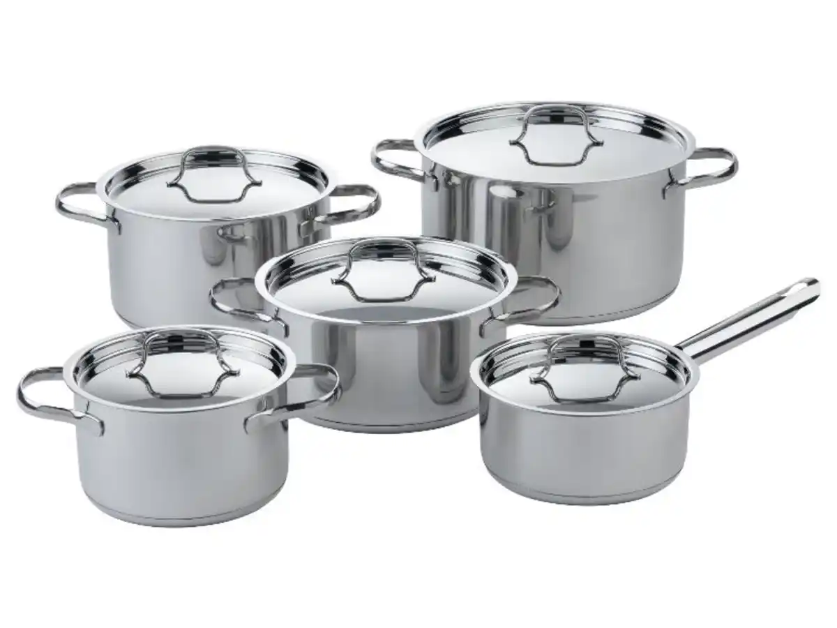Bild 3 von LIVARNO home Topfset Edelstahl, 10-tlg.